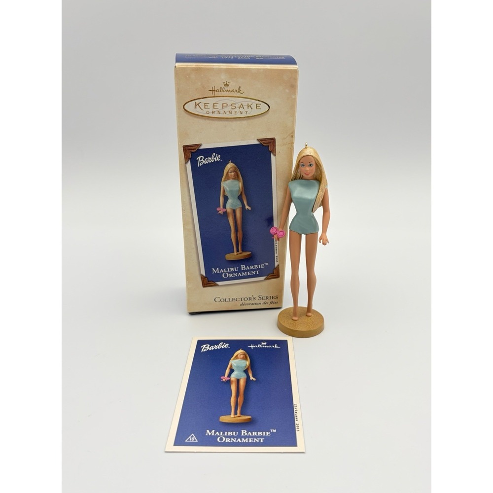 Hallmark Malibu Barbie Keepsake Ornament 2003 Collector Series Beach Vintage